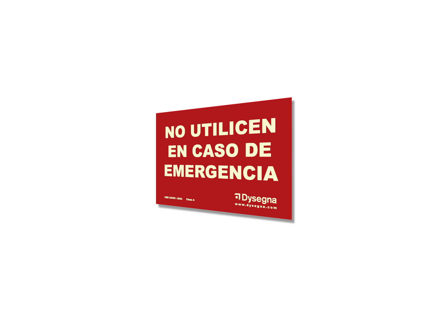 No Utilicen en Caso de Emergencia