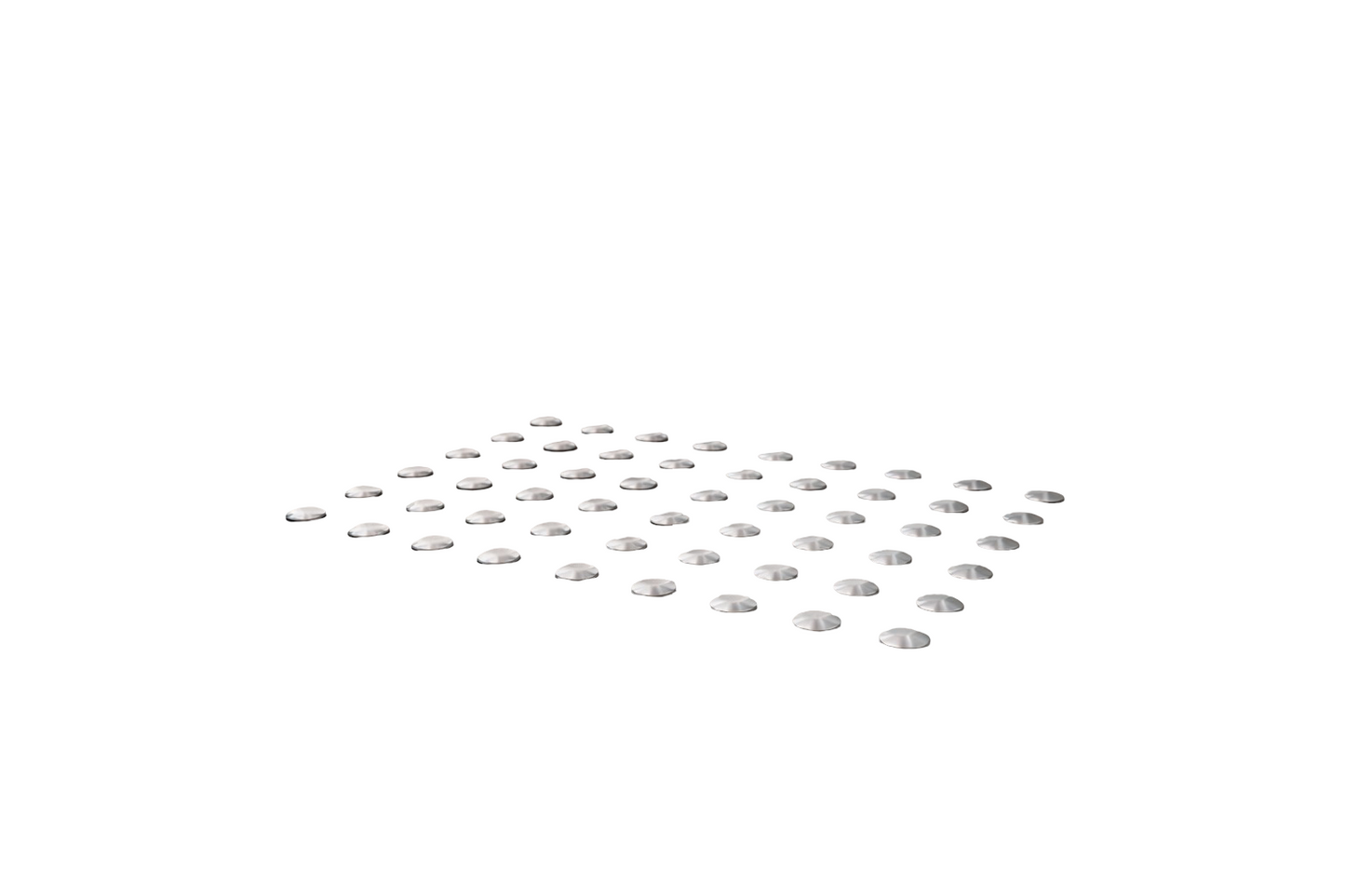 Señalización Podotáctil. Puntos de Aluminio Antideslizantes – Señalización para Personas con Discapacidad Visual- Ref: P1000-B