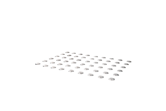 Señalización Podotáctil. Puntos de Aluminio Antideslizantes – Señalización para Personas con Discapacidad Visual- Ref: P1000-B