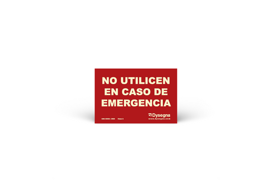 No Utilicen en Caso de Emergencia
